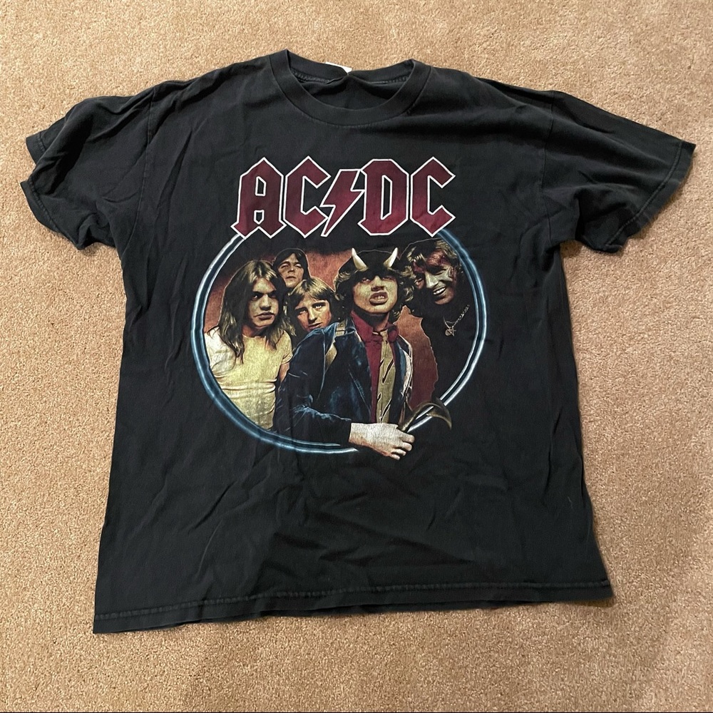 AC/DC Band Thrift T Shirt